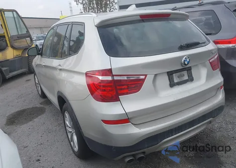 2017 BMW X3 Sdrive28I из США, поврежденный, VIN 5UXWZ7C30H0V90886